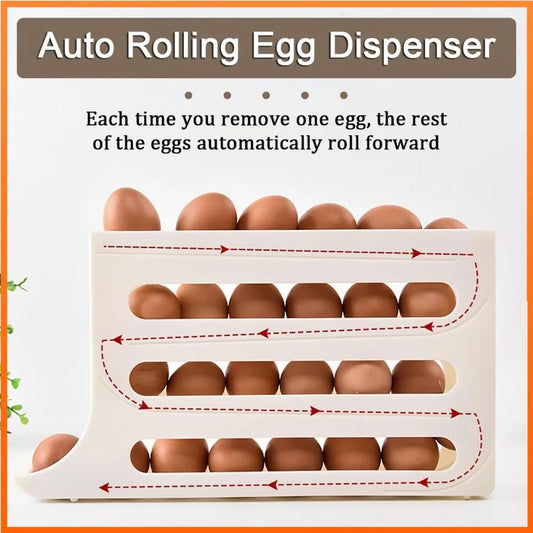 Automatic Egg Organizer: Save Space and Keep Your Fridge Neat!