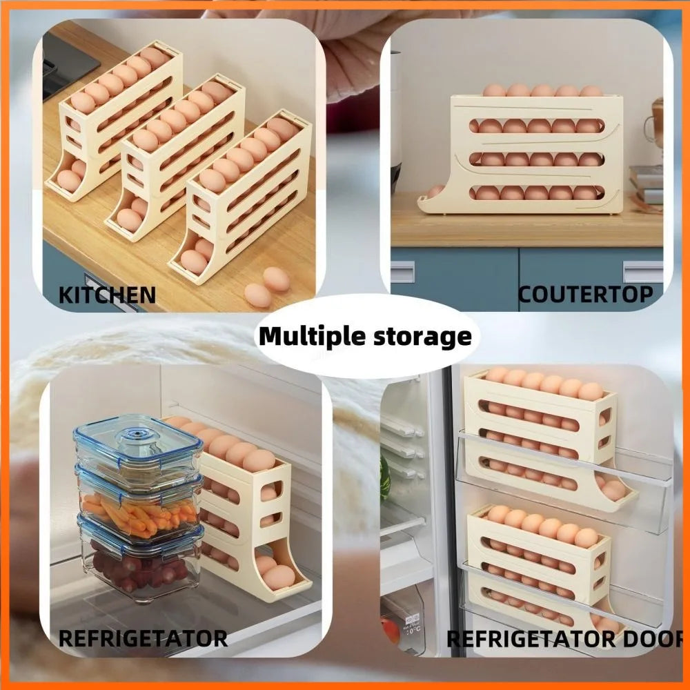 Automatic Egg Organizer: Save Space and Keep Your Fridge Neat!