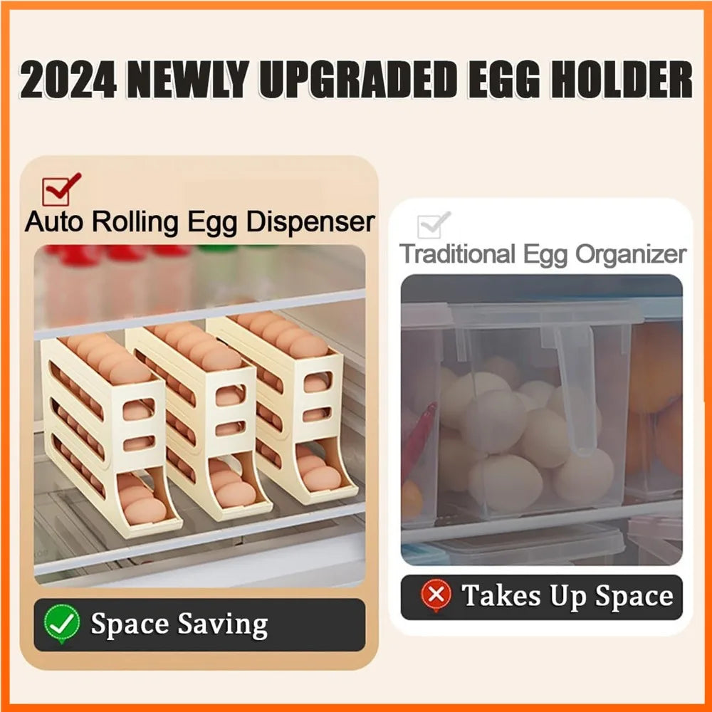 Automatic Egg Organizer: Save Space and Keep Your Fridge Neat!